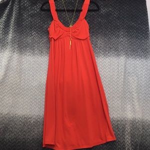 Red Orange Dress